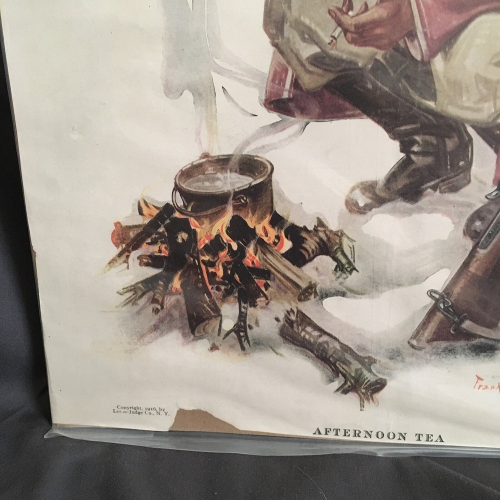 Leslie's Illustrated Weekly Newspaper March 9th 1916 Cover Only Afternoon Tea - Picture 3 of 8